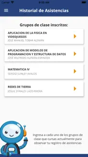 asistencia a clases ufg iphone screenshot 3