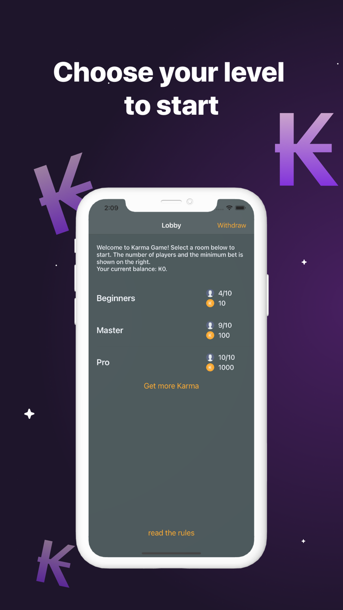 Karma Game for AntiLand Chat