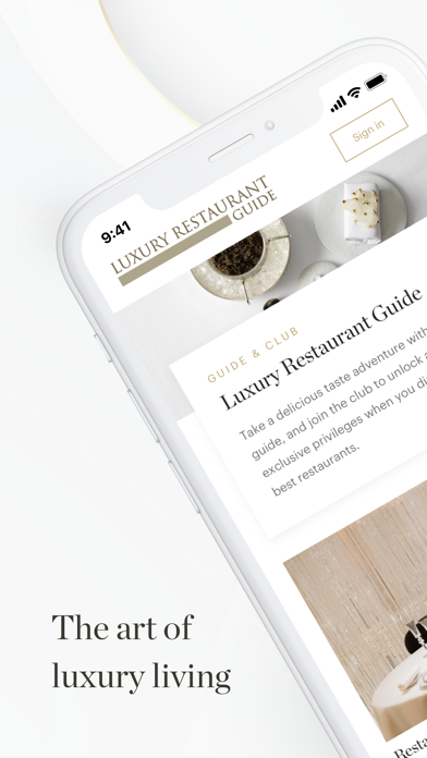 How to cancel & delete Luxury Restaurant Guide from iphone & ipad 1