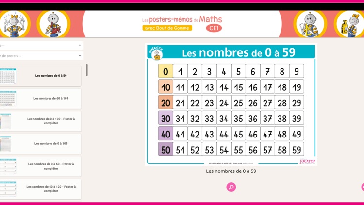 Les Posters Memos De Maths Ce1 By Editions Jocatop