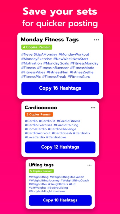 Fitness Hashtags App screenshot-5