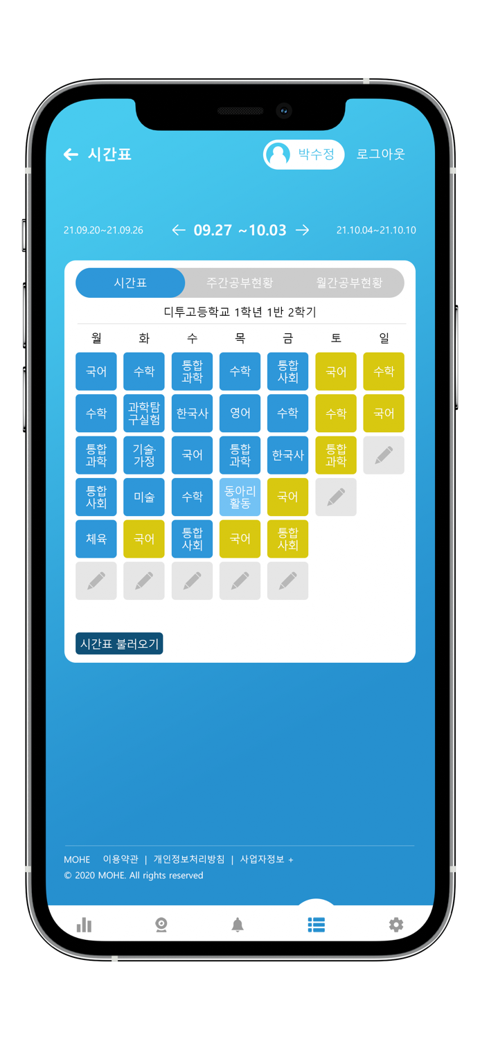 MOHE - 학습시간표, 집중력관리