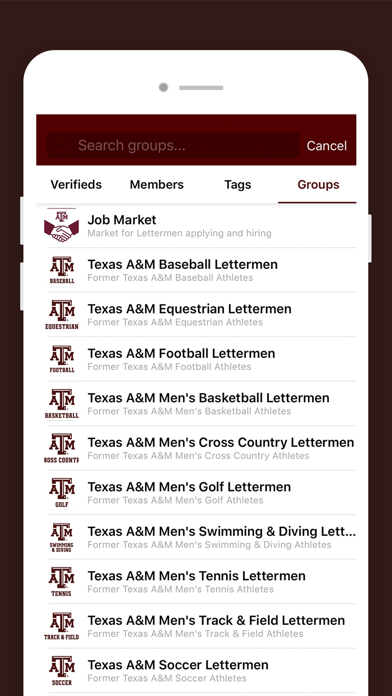 TAMU Lettermen Association screenshot 3