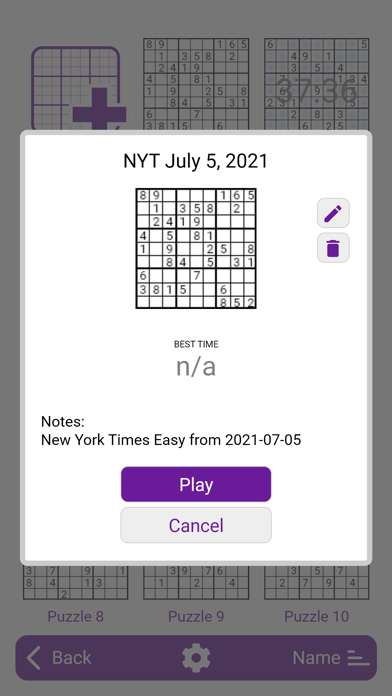 Sven's SudokuPad screenshot 3