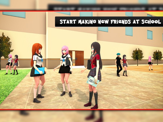 Anime High School YUMI Girl 3D screenshot 2