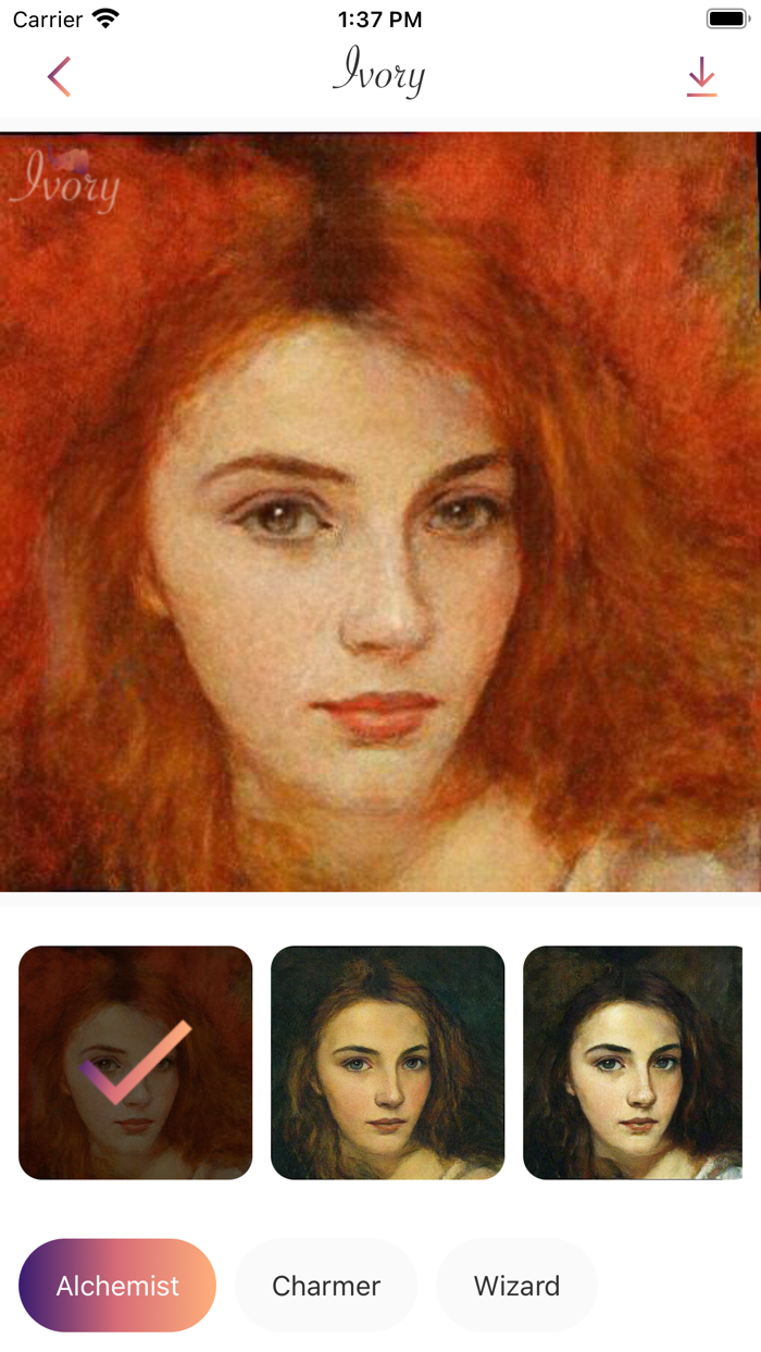 Ivory - AI Portrait Filters