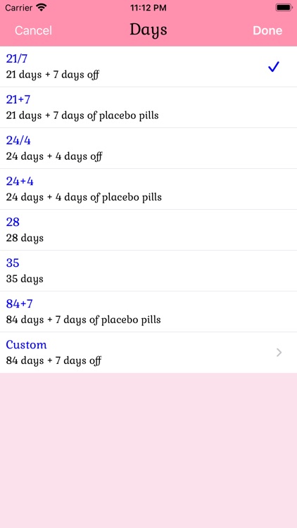Birth Control Pill Reminder