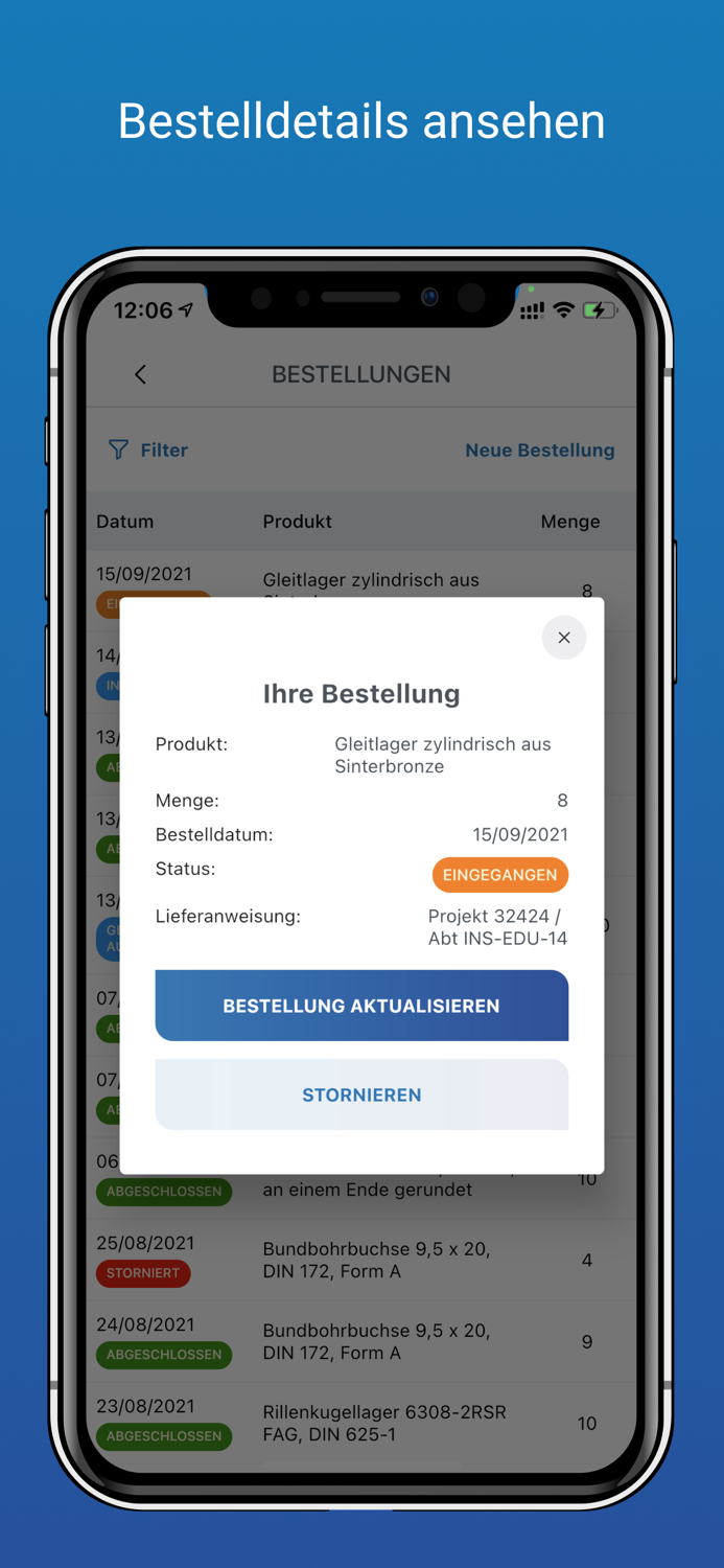LEINIGEN Order App - LOA