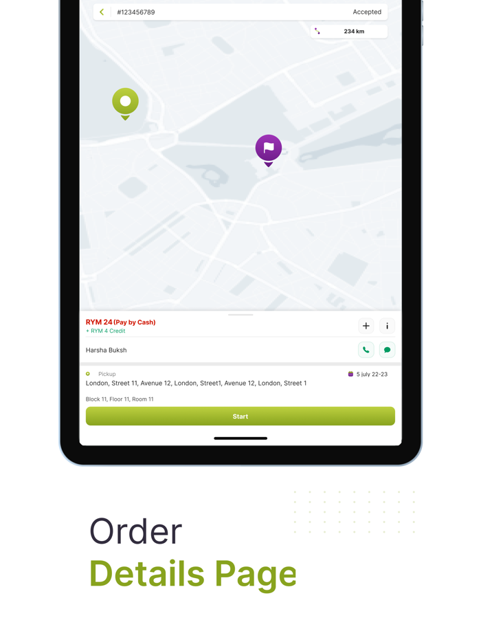 Hello Courier Driver