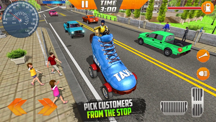 Shoes Taxi Driver 3D Game 2021