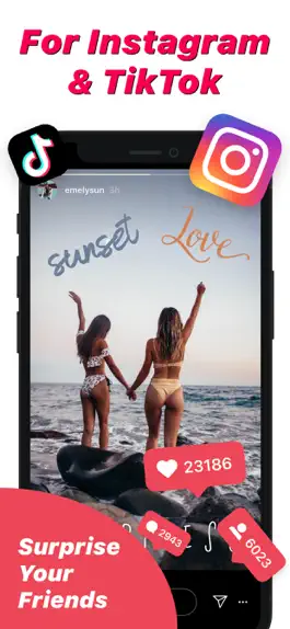 Game screenshot Fonts for Instagram Stories ∞ apk