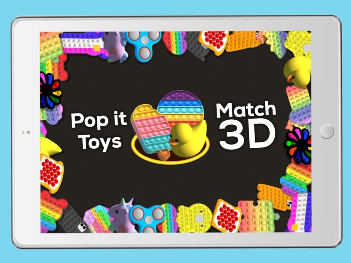 Pop it fidget toys match 3D