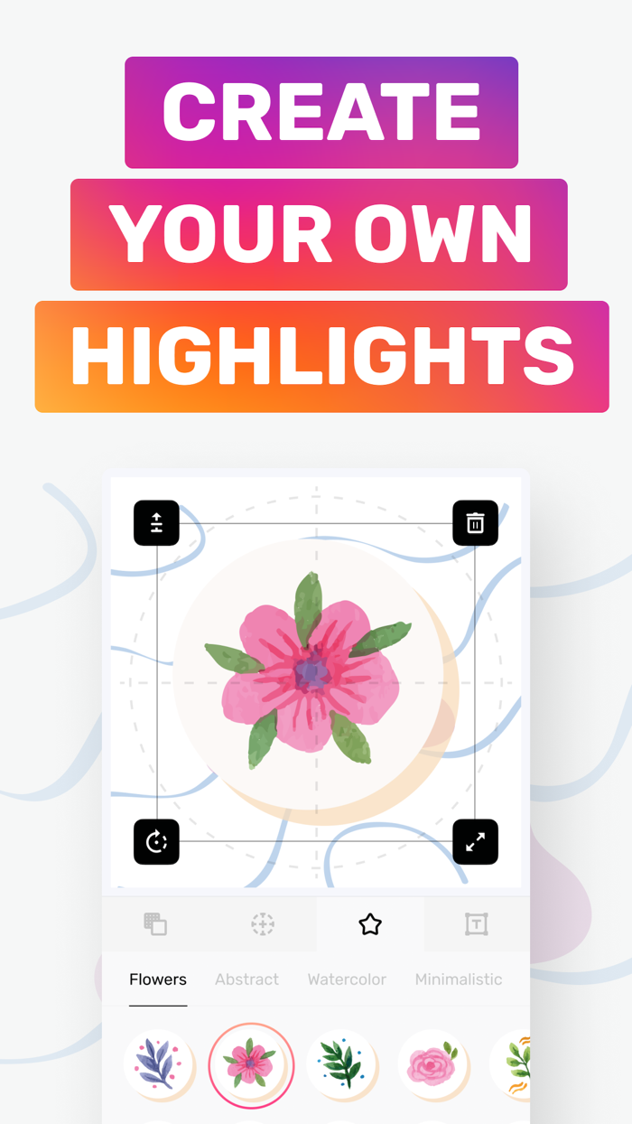 Highlight cover for instagram