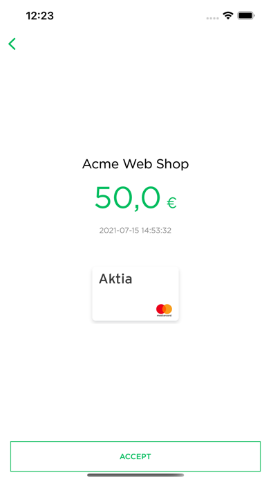 Aktia Wallet screenshot 2