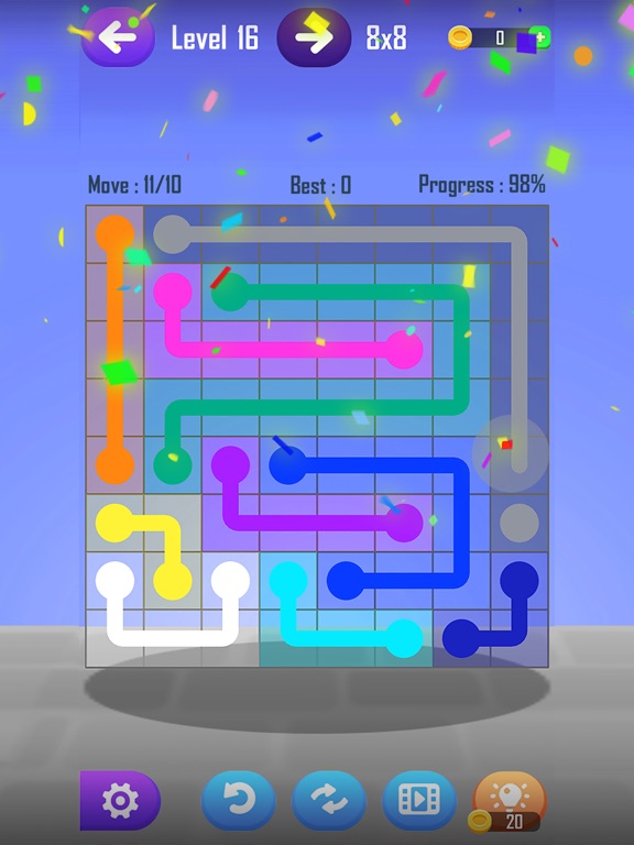 Line Puzzle Game-Color Connect screenshot 2