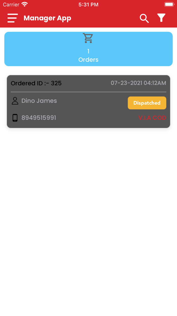 Liquor Delivery Manager