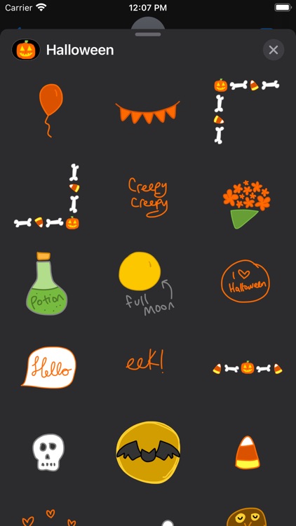 Halloween Stickers Cute Emoji screenshot-7