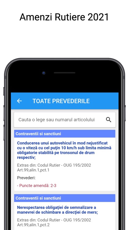 Amenzi rutiere: codul rutier