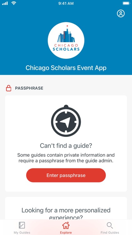 Chicago Scholars Event App