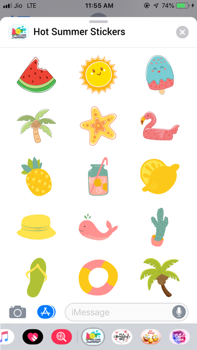 Hot Summer Stickers screenshot 2