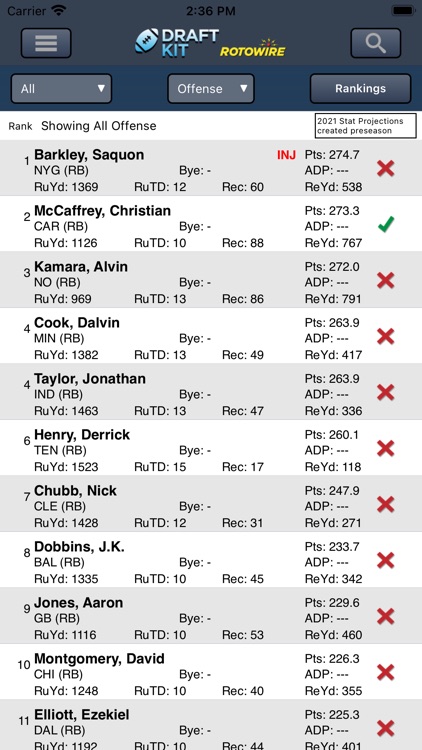 Fantasy Football Draft Kit '21