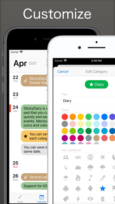 StickyDiary - Calendar & Notes screenshot 3
