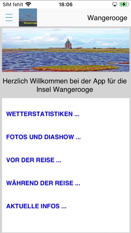 Wangerooge App für den Urlaub