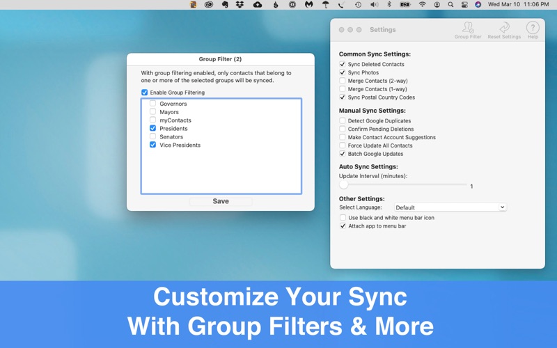 Contacts Sync - Pro Screenshots