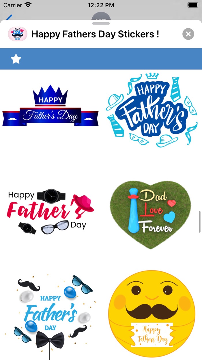 Happy Fathers Day Stickers