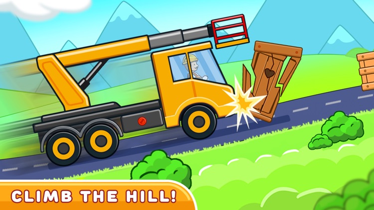 Truck games hill climb & build screenshot-4