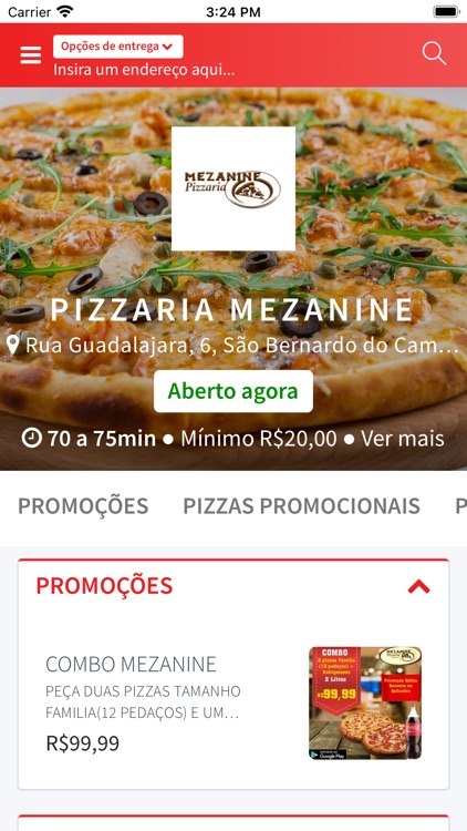 pizzaria aberta agora