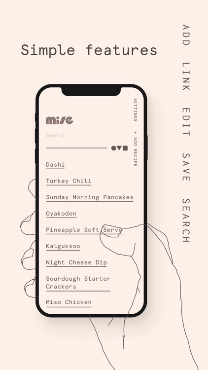 Mise: A minimalist recipe box screenshot-4