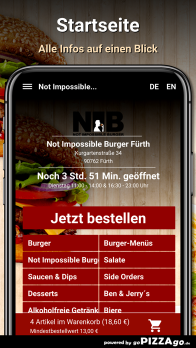 Not Impossible Burger Fürth screenshot 2