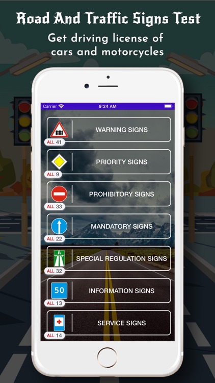 Road And Traffic Signs Test