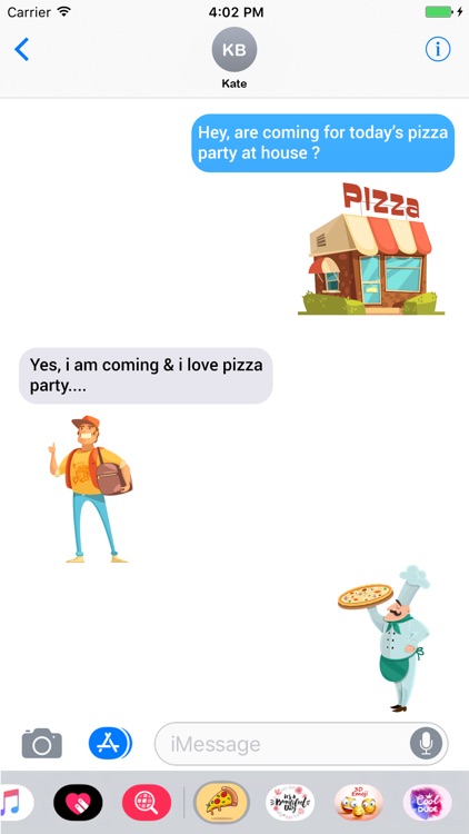 Loving Hot Pizza Stickers screenshot-3
