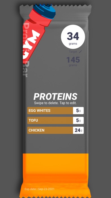 Protein Bar - Protein trackerScreenshot of 3