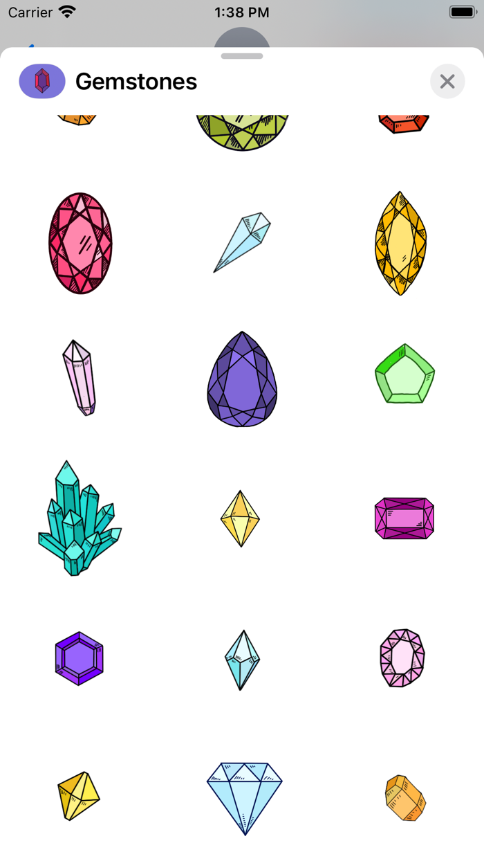 Gems Stickers