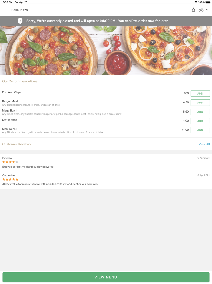 Bella Pizza Dearham maryport