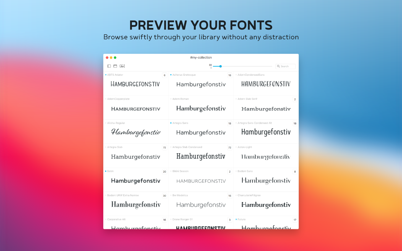 Typeface 3.6.0 Mac 破解版 字体管理软件