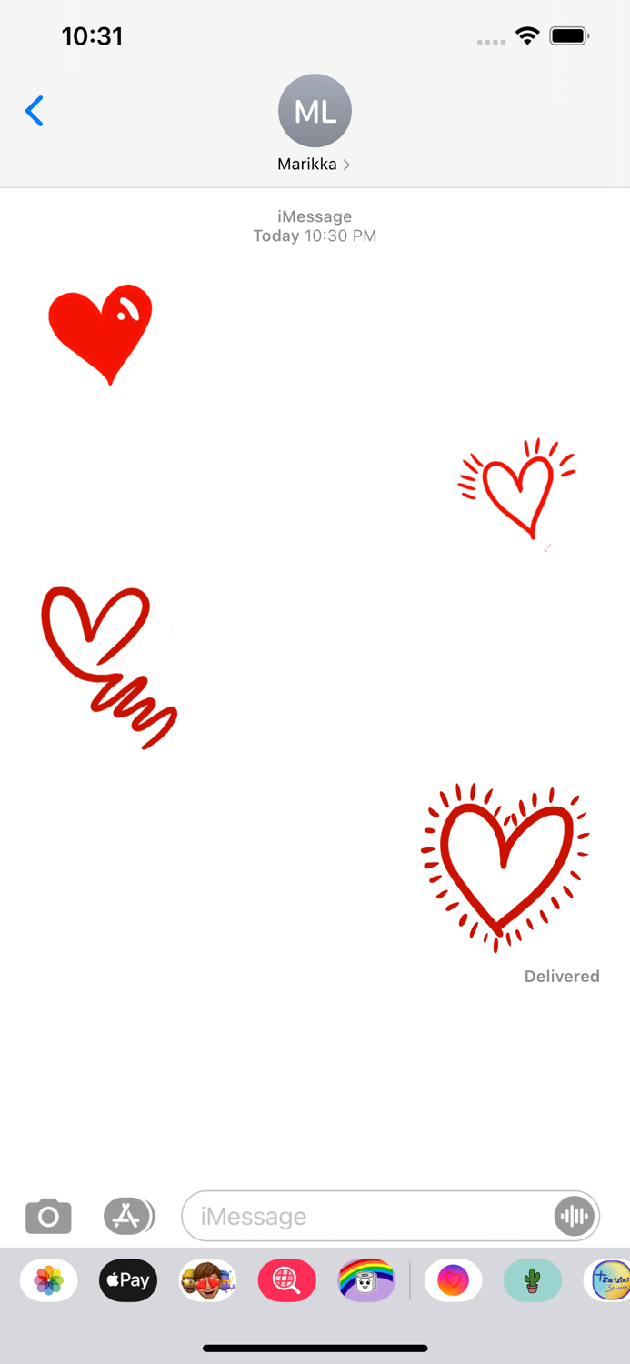 Hand Drawn Hearts