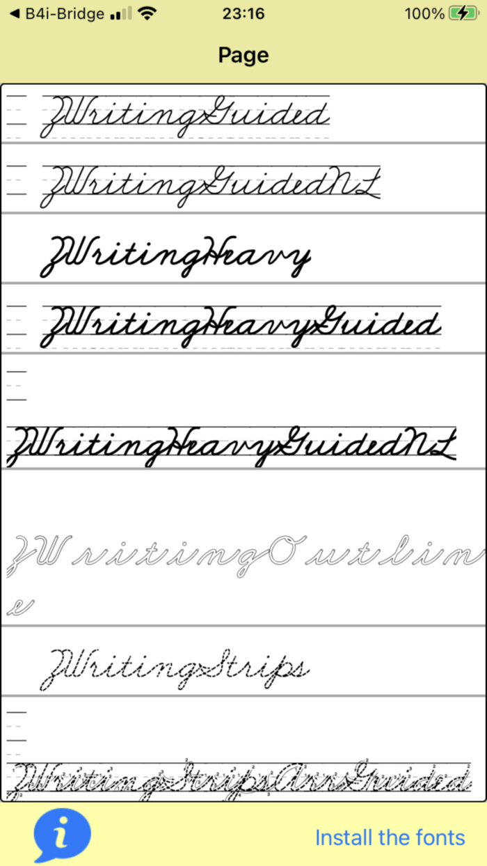 ZWriting Cursive Fonts