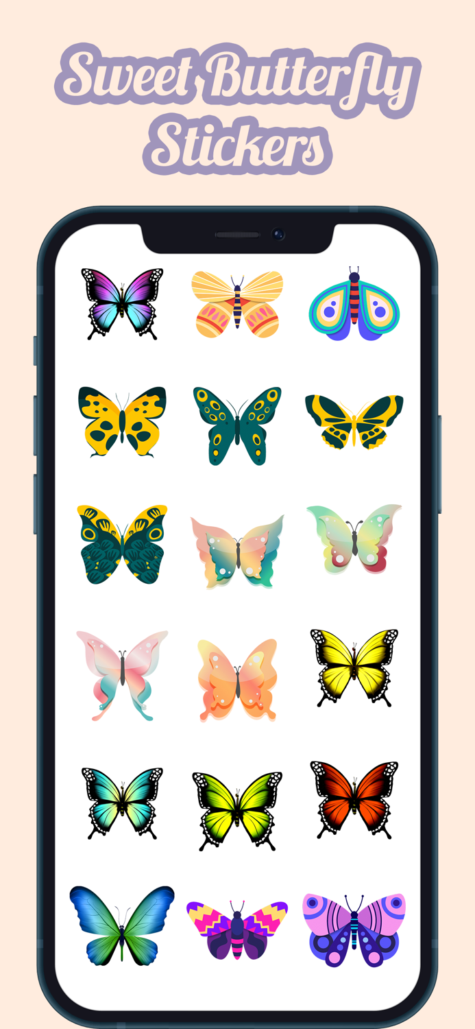 Sweet Butterfly Stickers