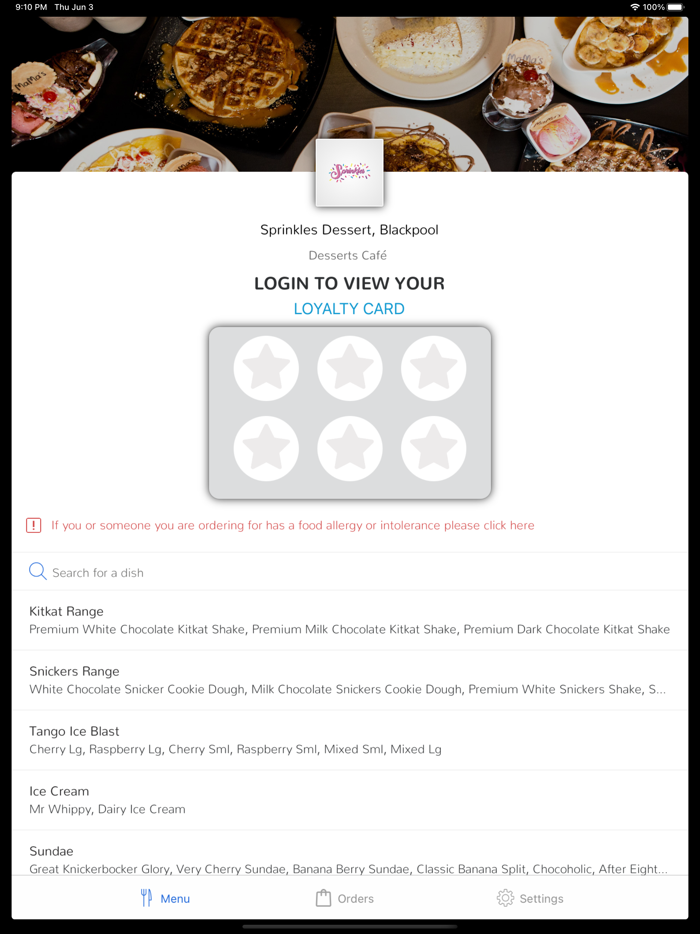 Sprinkles Dessert, Blackpool