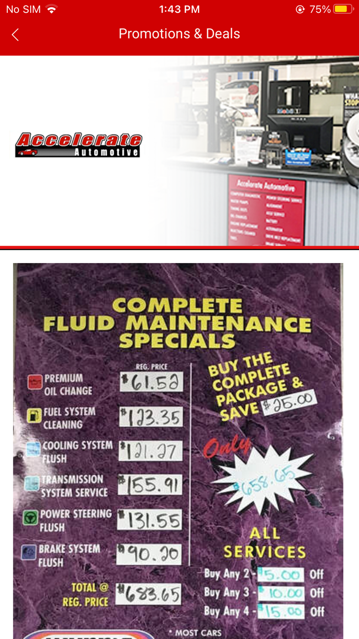 Accelerate Automotive App