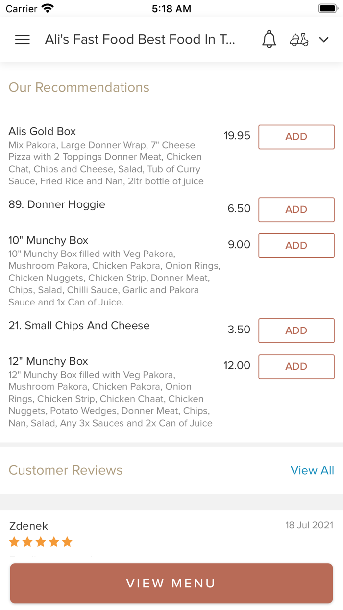 Alis Fast Food Best Food