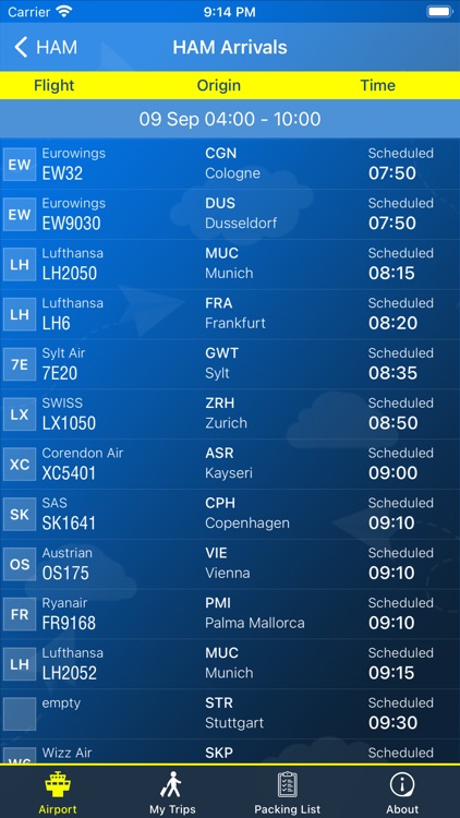 Hamburg Airport Info + Radar