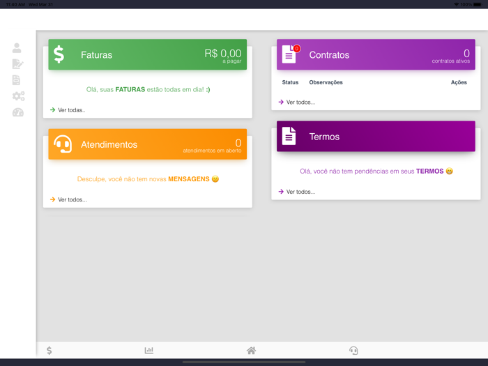 NET RP - Central do assinante