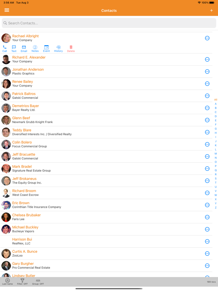 RealNex CORE CRM, REA