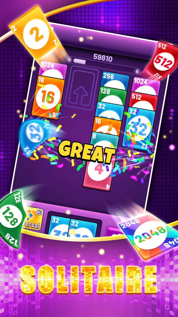 2048 Merge Solitaires