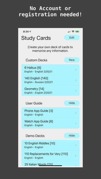 Study Cards Talking Flashcards screenshot 2